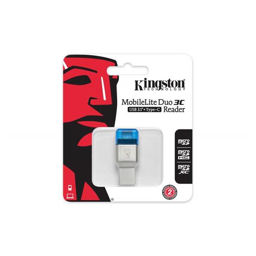 Kingston Fcr-Ml3C Mobilelite Duo 3C Usb3.1+Type C Sd-Micro Sd Kart Okuyucu(Usb Reader Fcr-Ml3C)
