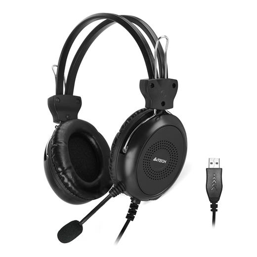 A4 Tech Hu-30 Stereo Usb Siyah Mikrofonlu Kulaklık(005.A4 Tech Hu-30)