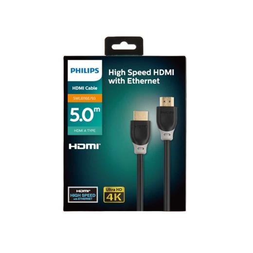 Philips Swl6116E-93 4K 5Mt Altın Uçlu Hdmı Kablo Kutulu  High Speed(Kablo Hdmı Phılıps 5.0Mt)