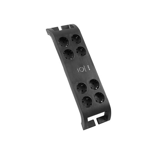 S-Link Spg3080 2M 3G1.5Mm2 900 Joule 8Li Akım Korumalı Siyah Priz(Kablo P S-Lınk Spg3080 2)