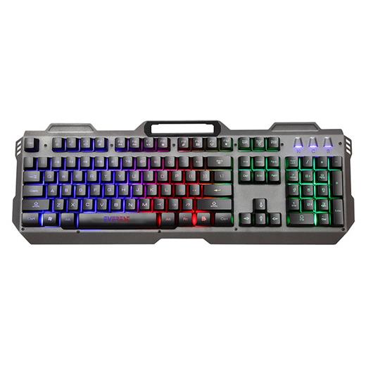 Everest Kb-197 Tıtanıo Usb Aydınlatmalı Q Metal Yüzey Gaming Oyuncu Klavyesi(Kl Everest Kb-197)