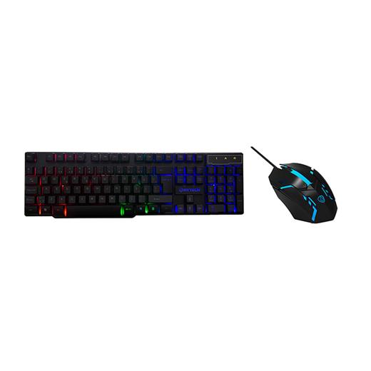 Hytech Hkm-X78 Valor Siyah Usb Gökkuşağı Zemin Aydınlatmalı Gaming Oyuncu Klavye + Mouse Set(Kl Hytech Hkm-X78 Valor)
