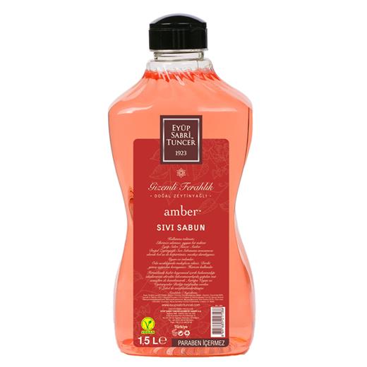 Eyüp Sabri Tuncer Amber 1,5Lt Sıvı Sabun Doğal Zeytinyağlı(Koku Est Sabun 1,5Lt Amb)