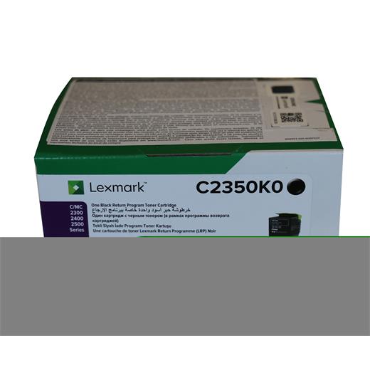 Lexmark C2350K0 1.000 Sayfa Black Siyah Toner C2325-2425-2535 Mc2325-2425-2535-2640(Lexmark C2350K0)