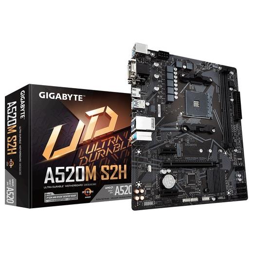 Gigabyte Ga-A520M-S2H Amd A520 2133 Mhz Ddr4 Soket Am4 Matx Anakart(Oem Brd Gıga Ga-A520M-S2)