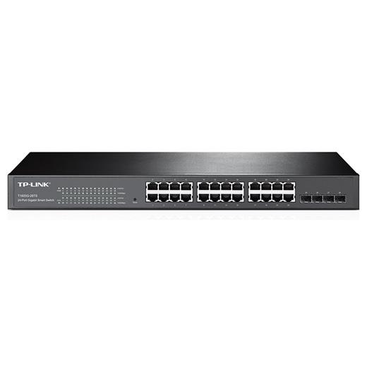 Tp-Link T1600G-28Ts Jetstream 24 Port 10-100-1000 Mbps Smart Switch 4 Port Sfp Çelik Kasa Rack Mount(Oem Hub 24 T1600G-28Ts)