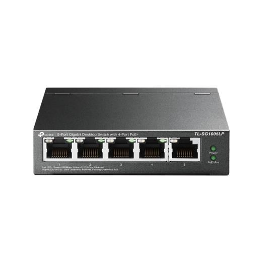 Tp-Link Tl-Sg1005Lp 5 Port 4 Port Poe+ 10-100-1000 Mbps 1 Port Uplink Switch Çelik Kasa (Oem Hub 5 Tl-Sg1005Lp)