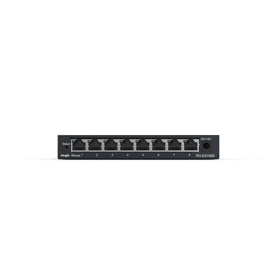 Ruijie-Reyee Rg-Es108D 8 Port 10-100 Mbps Yönetilemez Switch Çelik Kasa(Oem Hub 8 Rg-Es108D

)