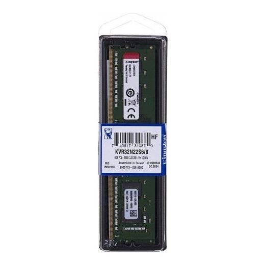 Kingston 8Gb 3200Mhz Ddr4 Cl22 Pc Ram Kvr32N22S6-8 Pc Bellek(Oem Ram Ddr4 K 8-3200P)