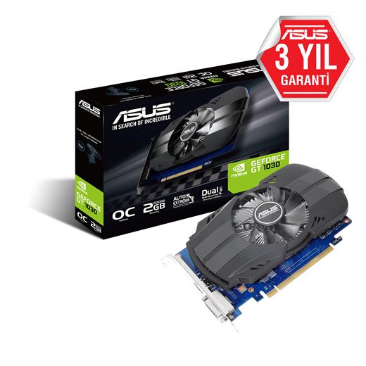 Asus 2Gb Ph-Gt1030-O2G Gddr5 6008Mhz 64-Bit Dvı-Hdmı (Ph-Gt1030-O2G) Ekran Kartı(Oem Vga Pcı 2Gb Pgt1030)
