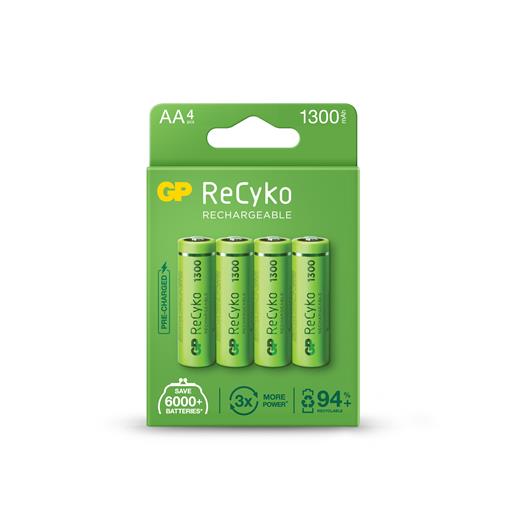 Gp Aa 1300 Mah Şarjlı Kalem Pil 4Lü Paket Gp130Aahcemtr-4Lü(Pil Gp Gp130Aahcemtr-4Lü)