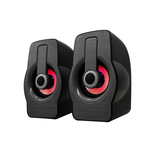 Snopy Sn-X23 2.0 Multimedia Rgb Işıklı 3W-2 Siyah Usb Speaker(Spk Snopy Sn-X23 2.0 Mul)