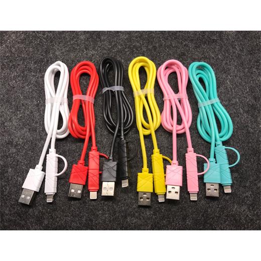 Elba Ec-13S Bağlantı Kablosu 2İn1 Micro 1Mt Siyah Iphone Micro(Tel K Iph Elba Ec-13S)