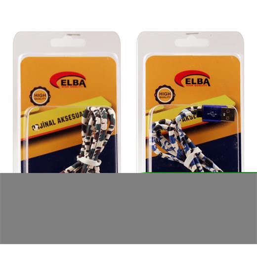 Elba Eck-44M Bağlantı Kablosu Micro 1Mt Renkli(Tel K Mıc Elba Eck-44M)