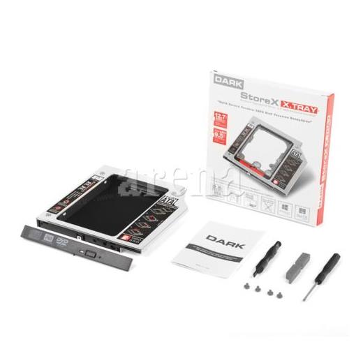 Dark Storex X.Tray(9.5Mm)Notebook Sürücü Sata Disk Yuvası Dönüştürücü(Usb Hdd Dark Dk-Acdsosd9)