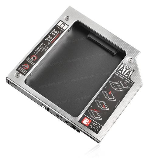 Dark Storex X.Tray(9.5Mm)Notebook Sürücü Sata Disk Yuvası Dönüştürücü(Usb Hdd Dark Dk-Acdsosd9)