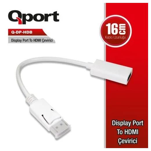 Qport Display Port To Hdmı Çevirici (Q-Dp-Hdb)
