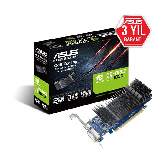 Asus 2Gb Gt1030-Sl-2G-Brk Ddr5 [64Bit] Hdmı/Dvı Pcıx