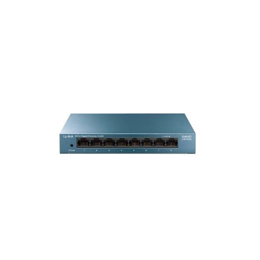 Tp-Link Ls108G 8-Port 10/100/1000Mbps Metal Kasa Yönetilemez Switch