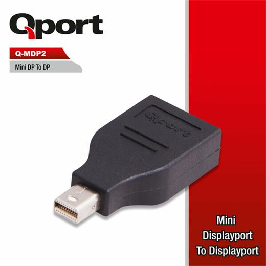 Qport Mini Display Port To Display Port Çevirici (Q-Mdp2)