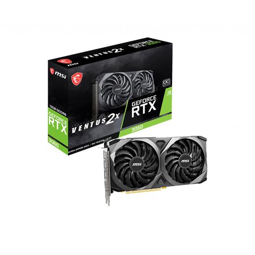 Msı 12Gb Geforce Rtx 3060 Ventus 2X 12G Oc Gddr6 [192Bit] Hdmı 3Xdp