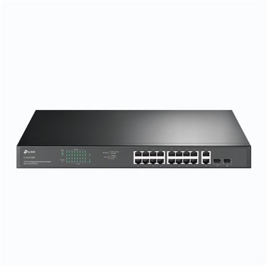 Tp-Link 16Port Tl-Sg1218Mp Gigabit Poe+ 2Xcombosfp/Rj45 Yönetilemez Switch