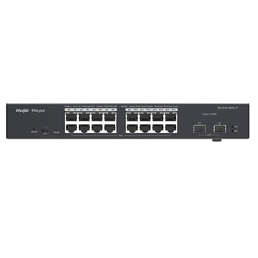 Ruijie Reyee Rg-Es218Gc-P 16Port Poe Gigabit+2Sfp Yönetilebilir Switch