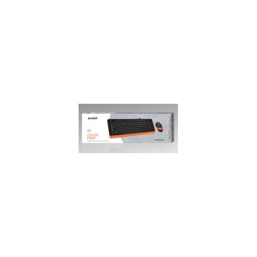 A4-Tech F1010 Q Usb Kablolu Turuncu Multimedya Mouse Set