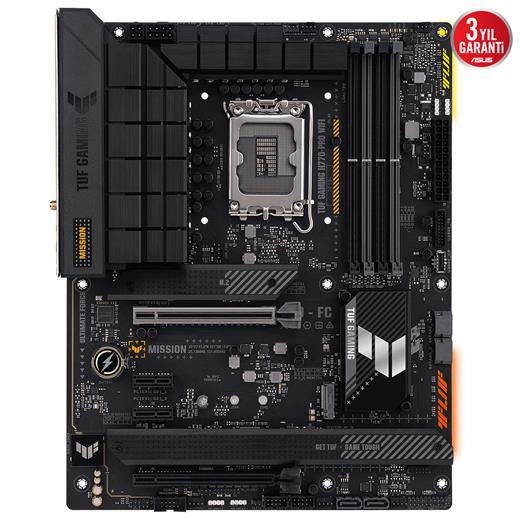 Asus Tuf Gamıng H770-Pro Wıfı Ddr5 1700P 7200(Oc) Hdmı Dp M.2 Wifi Bt 128Gb Atx