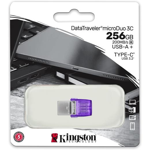 Kingston 256Gb Datatraveler Microduo Typc C Usb Bellek (Dtduo3Cg3/256Gb)