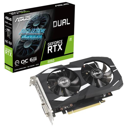 Asus 6Gb Dual-Rtx3050-O6G Gddr6 96Bit Oc Dvı Hdmı Dp