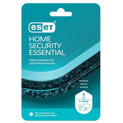 Eset Home Security Essential Kutu 1 Yıl - 3 Kullanıcı