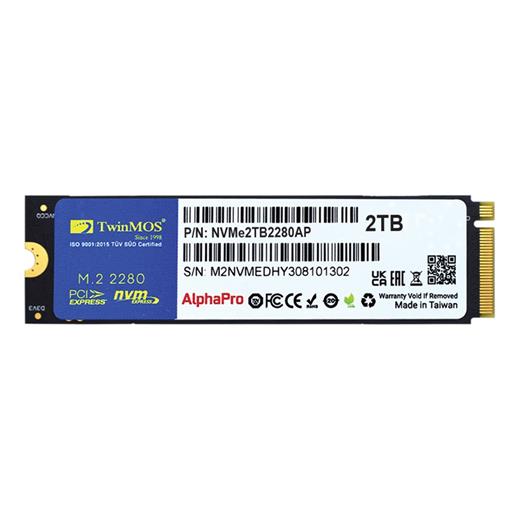 Twinmos 2Tb Nvme M2 Gen Ssd 3600/3250 Mb/S (Nvme2Tb2280Ap)