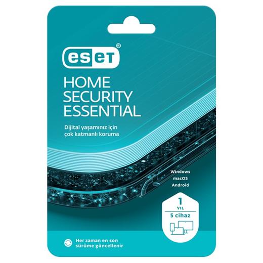 Eset Home Security Essential Kutu 1 Yıl - 5 Kullanıcı