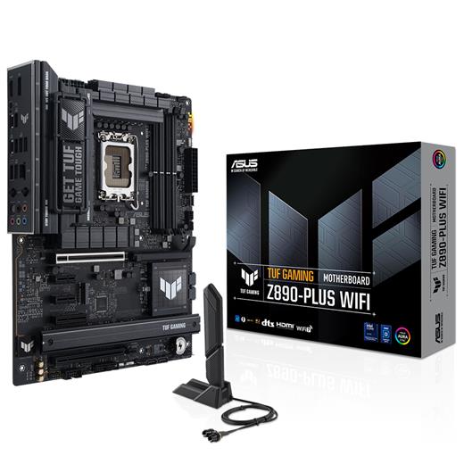Asus Tuf Gamıng Z890-Plus Wıfı 1851P Ddr5 9066 Usb4 4Xm2 Hdmı Dp Wifi7 Bt Atx