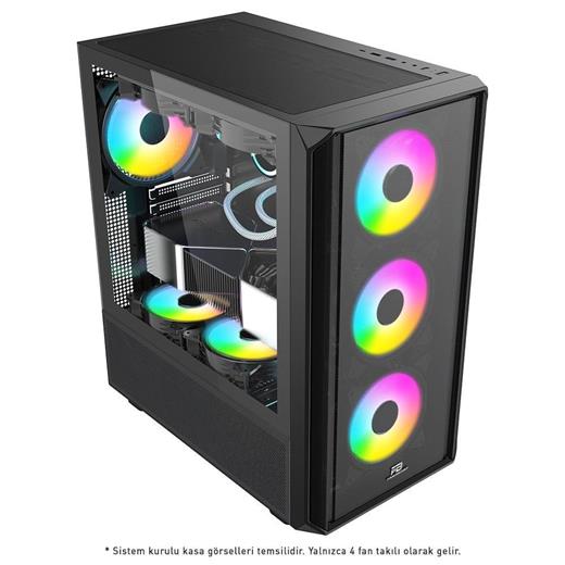 Powerboost Pb-P3602Bb 850W 80+ Bronze Usb 3.0 Mesh Argb Fan Siyah Atx Kasa