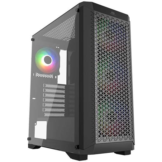 Powerboost Pb-Ps5847B 600W Usb 3.0 Rainbow Fanlı Mesh Gaming Siyah Atx Kasa 