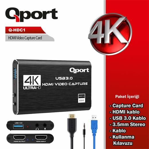 Qport Hdmı 4K Capture Kart (Q-Hdc1)