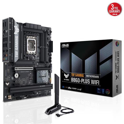 Asus Tuf Gamıng B860-Plus Wıfı Ddr5 1851P Dp Hdmı 3Xm2 Rgb Bt Wifi 7 Atx