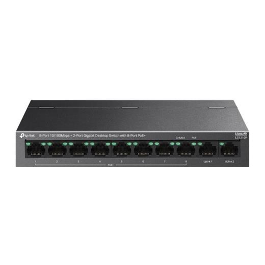 Tp-Link 10Port Ls1210P 10/100 8Xpoe Desktop Yönetilemez Switch