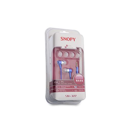 Snopy Sn-322 Kulak İçi Kulaklık Mavi Metal Gövde Kulaklık(005.Snopy Sn-322 Mavi)