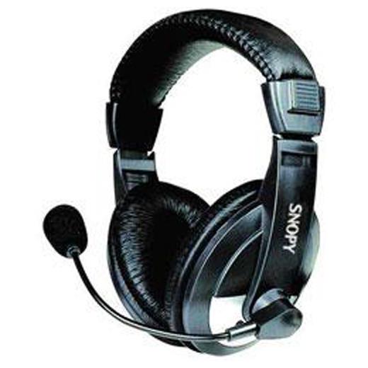 Snopy Sn-4388 Deri Baş Üstü Mikrofonlu Kulaklık(005.Snopy Sn-4388)