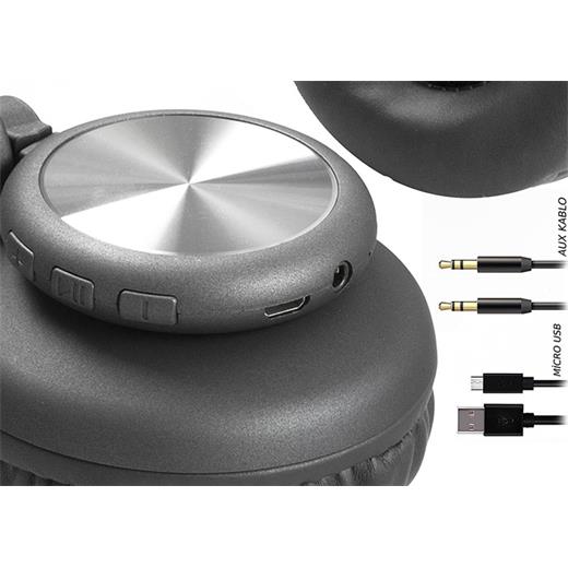 Snopy Sn-Bt40 Rıtm Tf Kart Özellikli Siyah Bluetooth Kulaklık(005.Snopy Sn-Bt40 Siyah)