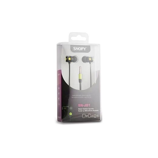 Snopy Sn-J01 Siyah Gold Kulak İçi Tek Jaklı Kulaklık(005.Snopy Sn-J01 S-Gold)