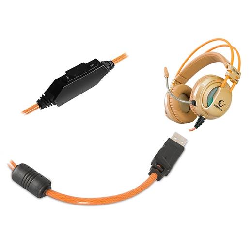 Snopy Rampage Sn-Rw6 Raptor 7.1Surround Sound Kulaklık Gümüş - Altın(005.Snopy Sn-Rw6)