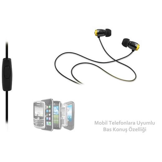 Snopy Sn-T2 Metal Kulakiçi Tek Jaklı Mikrofonlu Kulaklık(005.Snopy Sn-T2)