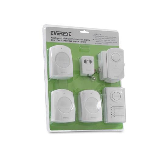 Everest Eg-0506 Güvenlik Altı Bölgesi Set Kablosuz Alarm Sitesi (101.Everest Eg-0506)