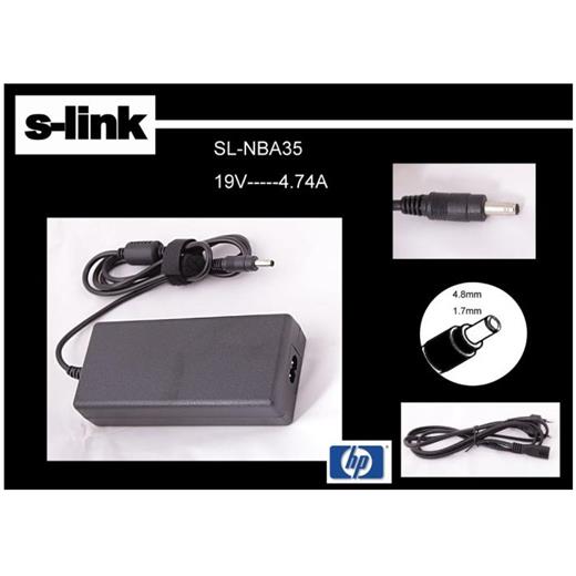 S-Link Sl-Nba35 19V 4.74A 4.8-1.7 Bullet Notebook Adaptörü(Adp S-Link Sl-Nba35)