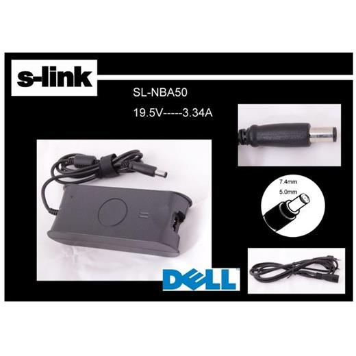 S-Link Sl-Nba50 19.5V 3.34A 7.4-5.0 Notebook Adaptörü(Adp S-Link Sl-Nba50)