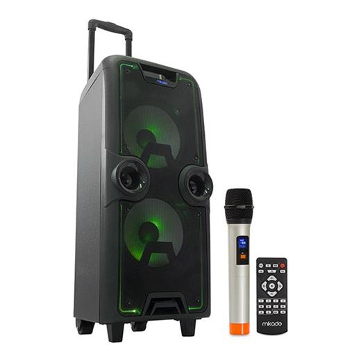 Mikado Md-302Kp 100W Uhf Siyah Mikrofonlu Sd+Fm Mp3 Destekli Karaoke Bluetooth Anfi  (Anfi Mikado Md-302Kp)
